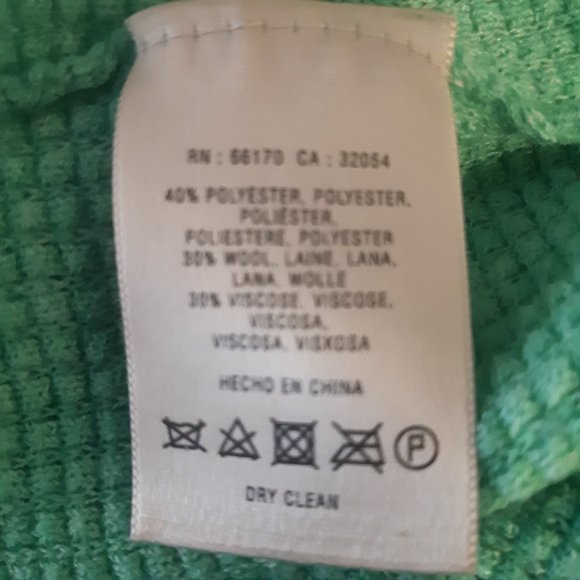 Anthropologie Drawstring Waffle Cowlneck Top by Sparrow Color Mint Medium - Picture 6 of 10